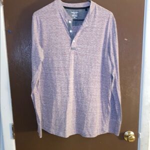 💋 Mens maroon and gray long sleeve shirt